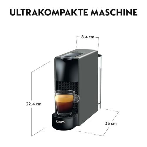 Nespresso Krups XN110B Essenza Mini kohvikapslimasin | 0,6 L | 19 baari | Energiatõhus režiim | hall | Energiallass A – kasutusnäide