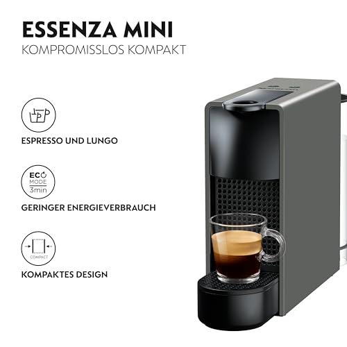 Nespresso Krups XN110B Essenza Mini kohvikapslimasin | 0,6 L | 19 baari | Energiatõhus režiim | hall | Energiallass A – detailne vaade