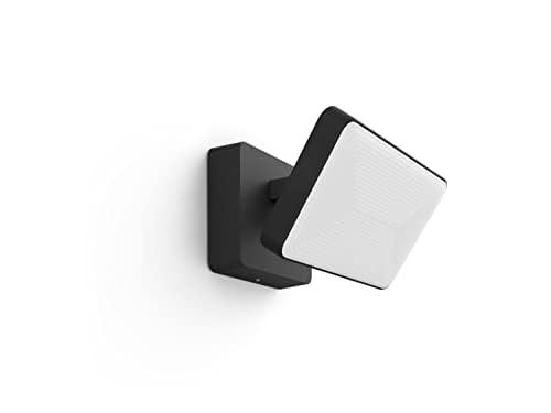 Philips Hue White Welcome välisvalgusti (2.600 lm), hämardatav õue seinavalgusti Hue valgustussüsteemiga, soe kuni külmvalge valgus, nutikas valgusjuhtimine hääle ja rakenduse kaudu, must – kasutusnäide