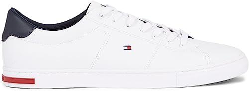 Tommy Hilfiger ESSENTIAL LEATHER DETAIL VULC vulkaniseeritud meeste tennised, valged, 43 EU – kasutusnäide