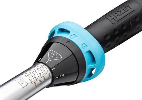 Hazet Drehmomentrõugevõti 5122-2CT – 12,5 mm (1/2-tolline) nelikant, 4% täpsus, 32 hammastega ümberlülitatav räigasõlm, 519 mm pikk – pakend ja tarvikud