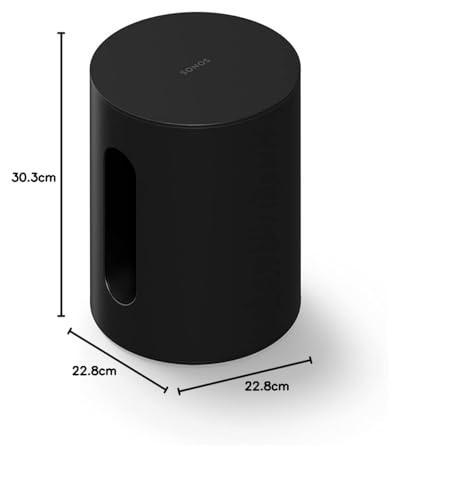 Sonos Sub Mini kompaktne bassikõlar – muljetavaldav bass, tasakaalustatud heli, reguleeritav EQ, 2 Class-D võimendit, Trueplay – Must – pilt 8