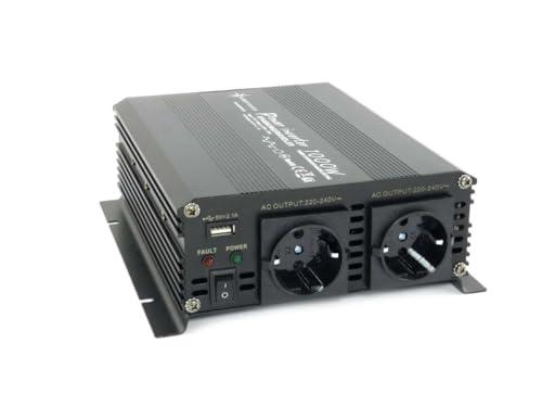 Solartronics pingemuundur NM1000 12V 1000W MUST – 2000W tipvõimsus – Muundur 12V-230V – Ühildub plii- ja AGM-akudega – Schuko & USB ühendus – pakend ja tarvikud