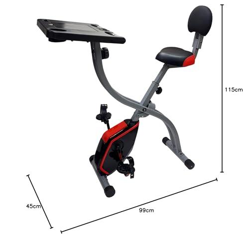 Ultrasport Unisex Täiskasvanute F-Bike Work Advanced, Must/Punane, 99x45x115 cm – pilt 7