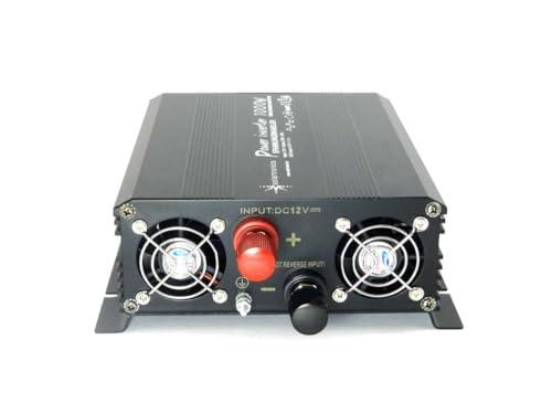Solartronics pingemuundur NM1000 12V 1000W MUST – 2000W tipvõimsus – Muundur 12V-230V – Ühildub plii- ja AGM-akudega – Schuko & USB ühendus – kasutusnäide