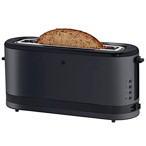 WMF Küchenminis kitsas 2-viiluline röster koos kuklisoojendajaga, XXL, bagelifunktsioon, 7 pruunistusastet, 900W, roostevaba teras, must – pilt 11