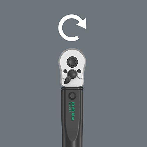 Wera 05075610001 Click-Torque B 1 pöördemomendivõti vahetatava rätsaga, must, roheline 3/8″, 10-50 Nm – pilt 7