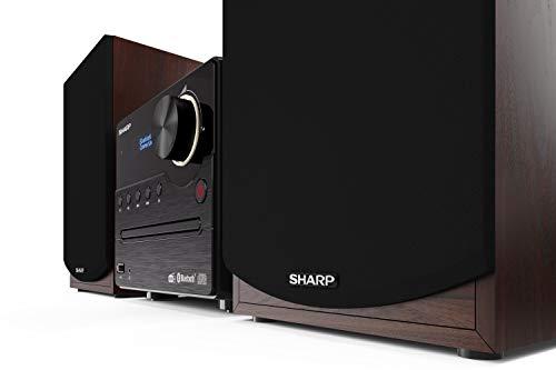SHARP XL-B517D(BR) Mikro-helisüsteem 45W (digitaalraadio DAB, DAB+ ja FM/UKW, Bluetooth, USB, CD, MP3), pruun – pilt 7