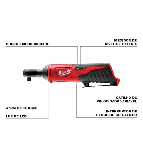 Milwaukee 2457-20 M12 3/8 Aku-Ratschenvõti (Ainult tööriist) – pakend ja tarvikud