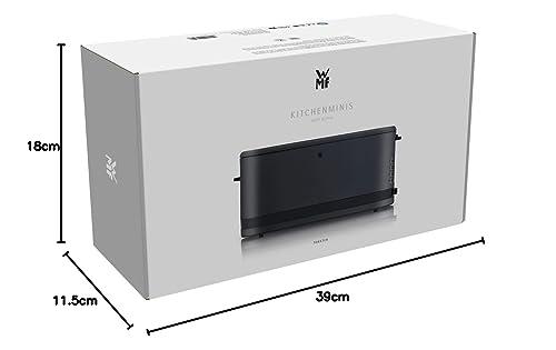 WMF Küchenminis kitsas 2-viiluline röster koos kuklisoojendajaga, XXL, bagelifunktsioon, 7 pruunistusastet, 900W, roostevaba teras, must – pilt 14