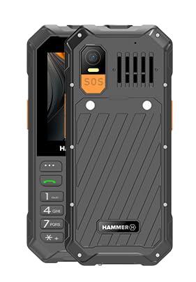 Klaviatuuritelefon Hammer 6 LTE, suur aku 2500mAh kuni 7 päeva ooterežiim, taskulamp ja SOS-nupp, VoLTE-tehnoloogia, valgustatud klahvid, IP68 1,5 meetri kukkumistest, 2,4-tolline ekraan, lepinguvaba