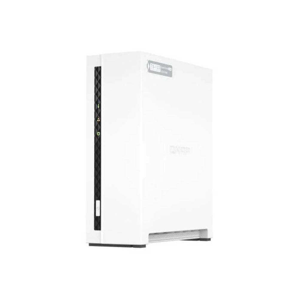 QNAP NAS, ilma HDD/SSD-ta, ARM protsessor, NPU | TS-133, 1 pesa, 2GB RAM, 1GbE – detailne vaade