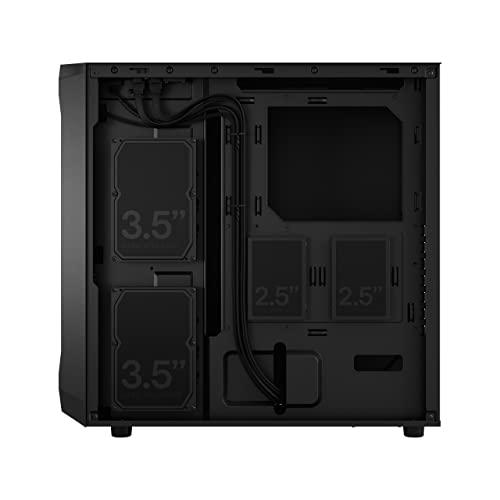 Fractal Design Focus 2 Must Solid – Võrgustatud Esipaneel – Kaks 140 mm Aspect Ventilaatorit – ATX Mängurikorpus – pilt 11