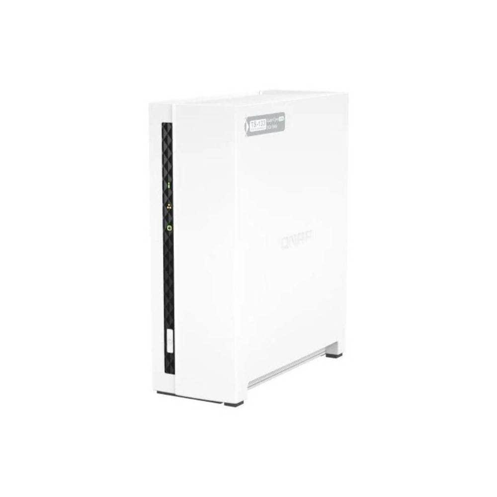 QNAP NAS, ilma HDD/SSD-ta, ARM protsessor, NPU | TS-133, 1 pesa, 2GB RAM, 1GbE – pakend ja tarvikud