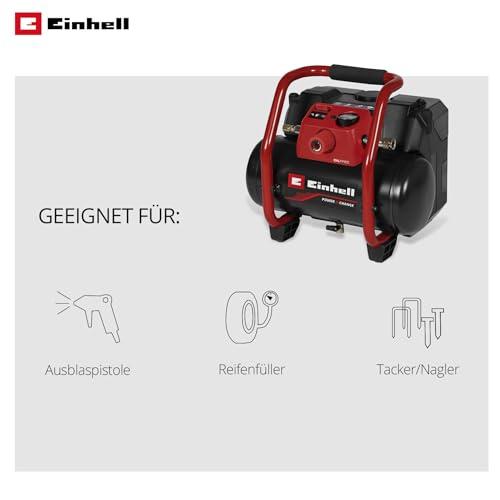 Einhell akuga kompressor TE-AC 36/150 Li OF-Solo Power X-Change (36 V, max. 8 bar, 6 l paak, 150 l/min imemisvõimsus, manomeeter, õlivaba, ilma akuta) – pilt 11