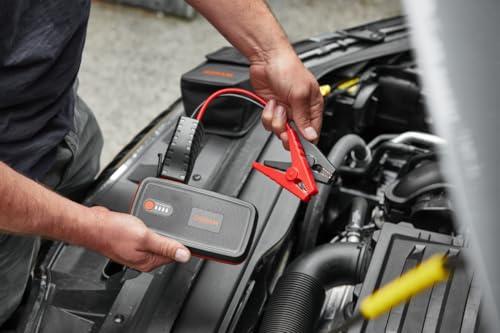 OSRAM BATTERYstart 300, Auto starthoob, Liitiumakuga käivitusabi 1500A 12V mootorrattale ja autole, Powerbank-funktsiooniga kuni 6L bensiin- ja 3L diiselmootoritele, Must – pilt 6
