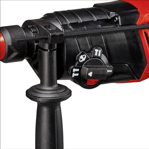 Einhell TC-RH 800 4F puurvasar (800 W, 2.6 J, puurimine + löökpuurimine + meiseldamine fikseerimisega/ilma, pneumaatiline löögimehhanism, SDS-Plus, pidevkäigu lukustus, kaasas E-Box) – lisavaade