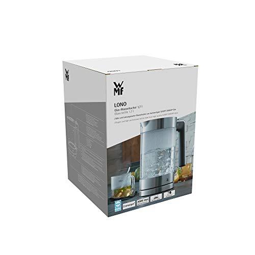 WMF Lono klaasist veekeetja 1,7 l, lubjafiltriga juhtmevaba klaasveekeetja, 3000 W, roostevaba teras, matt – pilt 11