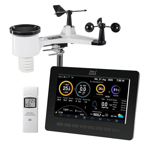 dnt WiFi-ilmajaam WeatherScreen PRO – alati ilm ja sisekliima kontrolli all, andmesalvestus, rakendus, DNT000008, must/valge