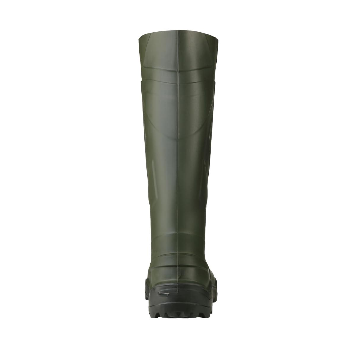 DUNLOP C762933 Purofort+ Täielik Turvalisus S5 Unisex Täiskasvanute Pikad Kummikud, Tume Roheline/Must, 45 EU – lisavaade