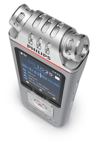 Philips DVT4115 diktofon, salvestusseade MP3, HiFi-mikrofonid Sembly AI kõnetuvastusega – kasutusnäide
