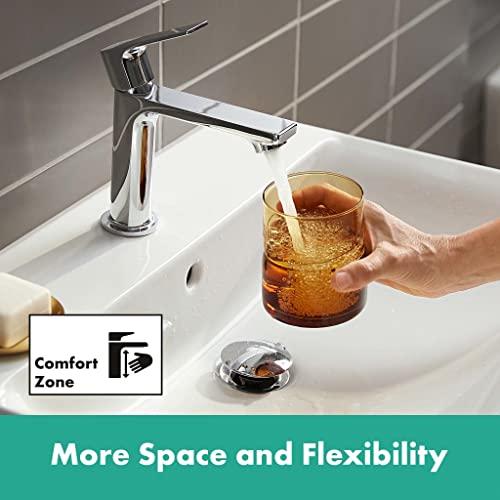 hansgrohe Rebris E – valamu segisti tõmbevardaga, kraanikausi segisti, voolukõrgus 109 mm, veesäästlik (EcoSmart), kroom, 72557000 – pilt 8