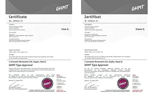 DIGITUS 100 m Cat 7 võrgukaabel – S-FTP (PiMF) Simplex – BauPVO Dca – LSZH halogeenivaba – 1200 MHz vask AWG 23/1 – PoE+ ühilduv – LAN kaabel paigalduskaabel Ethernet kaabel – Oranž – pilt 12