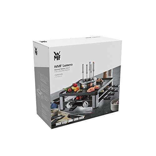 WMF Lumero 3in1 Gurmeejaam 8-le inimesele – Raclette ja Fondue Kombi, elektriline, temperatuuriregulatsioon, valgustus, 1800 W, roostevaba teras – pilt 9