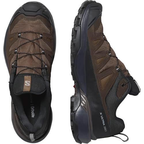 Salomon X Ultra 360 Leather Gore-Tex Veekindlad Meeste Matkajalatsid, Välitingimustele Valmis, Haarduvus, Kaitse Kõigis Ilmades, Dark Earth, 45 1/3 – pilt 6