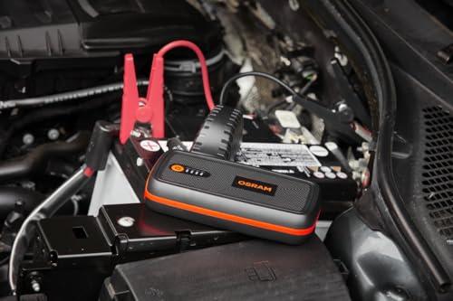 OSRAM BATTERYstart 300, Auto starthoob, Liitiumakuga käivitusabi 1500A 12V mootorrattale ja autole, Powerbank-funktsiooniga kuni 6L bensiin- ja 3L diiselmootoritele, Must – lisavaade