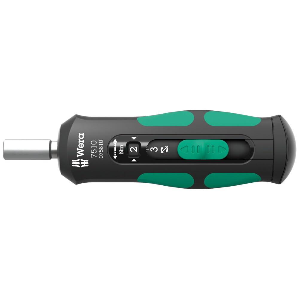 Wera 05075810001 7510 Kraftform Safe-Torque Speed Momentvõtmega kruvikeeraja, 1-3 Nm, 1/4″ x 1,0 Nm x 1,5 Nm x 2,0 Nm x 2,5 Nm x 3,0 Nm x 147,5 mm
