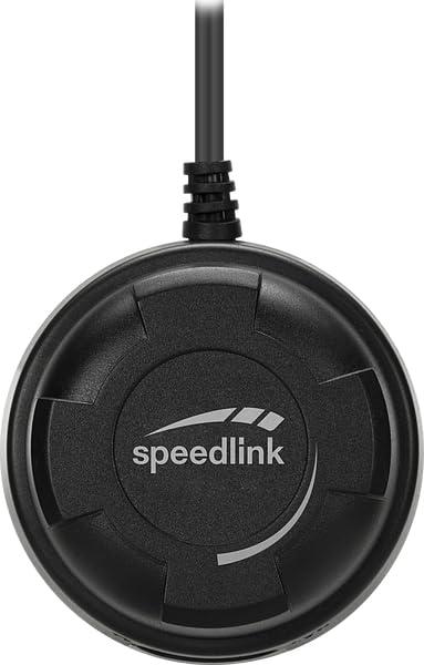 Speedlink GRAVITY CARBON RGB 2.1 helisüsteem Bluetoothiga – puidust subwoofer, 120 W, 3,5 mm AUX, laualt juhitav, must – lisavaade