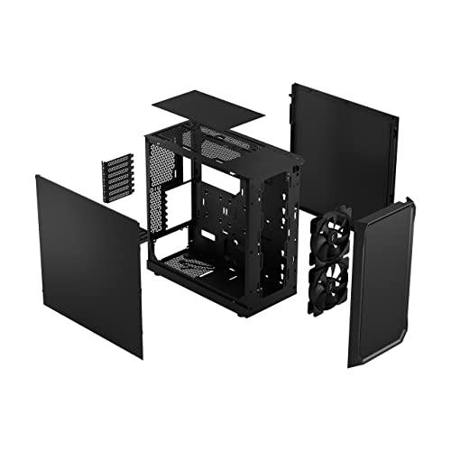 Fractal Design Focus 2 Must Solid – Võrgustatud Esipaneel – Kaks 140 mm Aspect Ventilaatorit – ATX Mängurikorpus – pilt 12