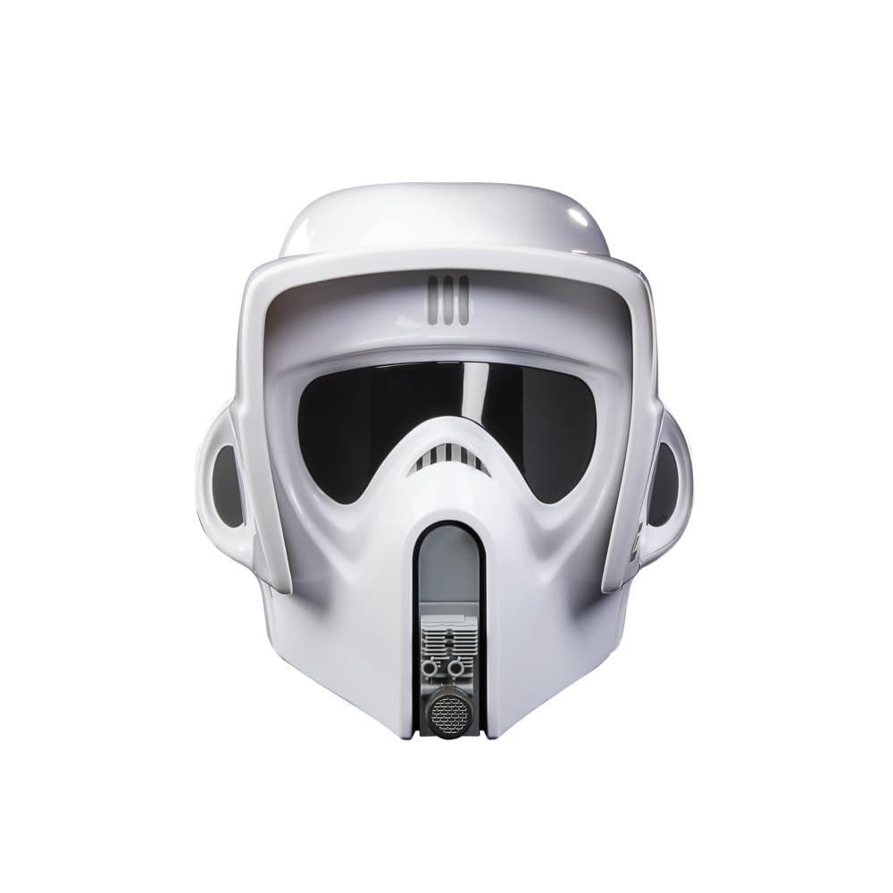 Star Wars The Black Series Scout Trooper elektrooniline kiiver – Jedi tagasitulek, täiskasvanutele – kasutusnäide