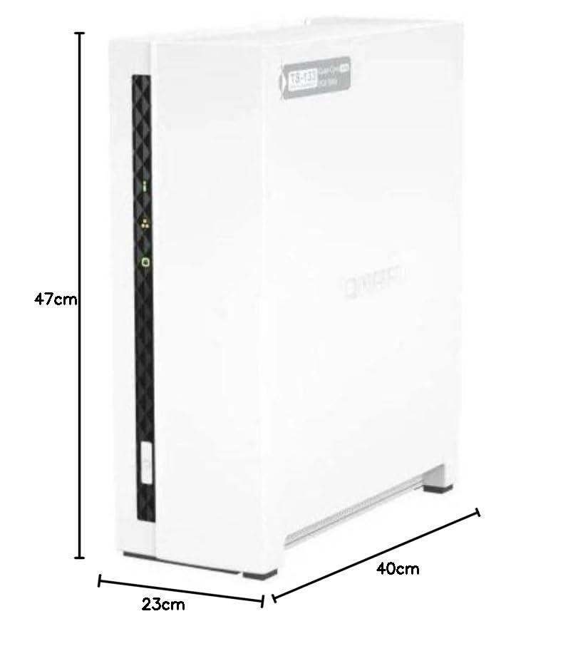 QNAP NAS, ilma HDD/SSD-ta, ARM protsessor, NPU | TS-133, 1 pesa, 2GB RAM, 1GbE – lisavaade