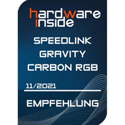Speedlink GRAVITY CARBON RGB 2.1 helisüsteem Bluetoothiga – puidust subwoofer, 120 W, 3,5 mm AUX, laualt juhitav, must – pilt 10