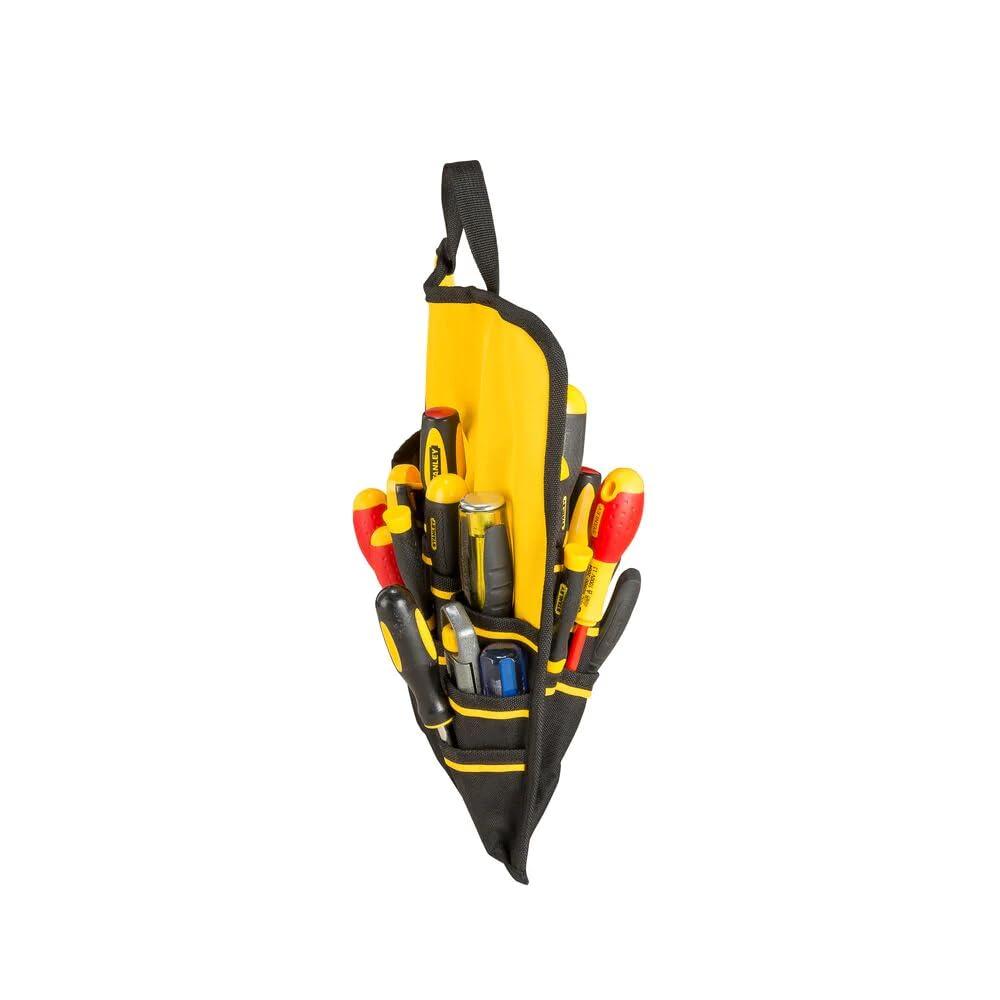Stanley FatMax 1-79-215 tööriistade seljakott, veekindla plastikpõhjaga, hingava polstriga, tugev teleskoopkäepidemega, vastupidav 600 Denieri nailon, 36 x 23 x 54 cm, must – pakend ja tarvikud