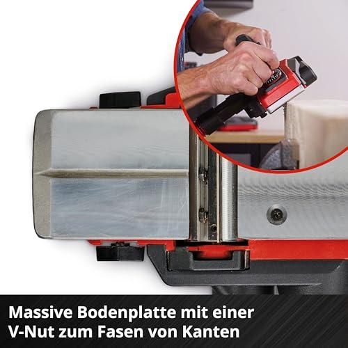 Einhell Aku-Höövel TE-PL 18/82 Li-Solo Power X-Change (18 V, 82 mm höövlilaius, kuni 2 mm spaanisügavus, sügavuse/piirangu juhtsiiber, automaatne parkimisking, 2x pöördnuga, ilma akuta) – pilt 7