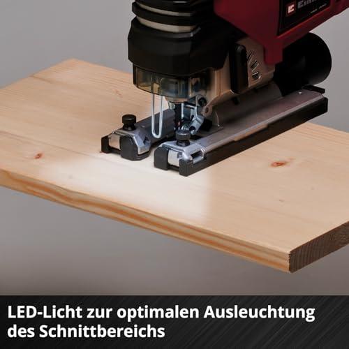 Einhell Professional akuga tikksaag TP-JS 18/135 Li BL Power X-Change (18 V, 135 mm lõikesügavus puidus, 26 mm lõikehoog, harjavaba, sisaldab saelehte, ilma akuta ja laadijata) – pilt 8