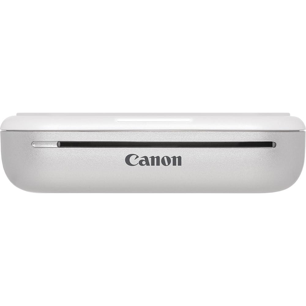 Canon Zoemini 2 Mini Fotoprinter – kompaktne kaasaskantav printer nutiseadmele (Bluetooth, sisseehitatud aku, ZINK fotopaber, liimuv fotopaber) pärlvalge [+ 10-leheline ZINK fotopaberikomplekt] – detailne vaade