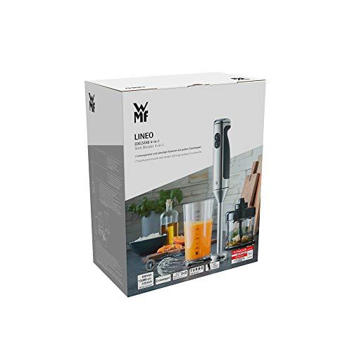 WMF Lineo saumikseri komplekt, 5-osaline – saumikser, vispel, piimavahustaja, hakkija, 700 W, 1-liitrine segamisanum, roostevaba teras – pilt 18