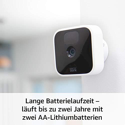 Blink Indoor – juhtmevaba HD-turvakaamera kahe aasta aku kestvusega, liikumistuvastuse ja kahesuunalise heliga, töötab Alexaga | Kahe kaamera süsteem – pakend ja tarvikud