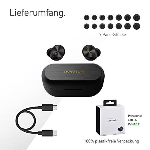 Technics EAH-AZ80E-K juhtmevabad kõrvaklapid mürasummutusega, MultiPoint Bluetooth 3 seadmele, mugavad in-ear klapid, juhtmevaba laadimine, must – pilt 10