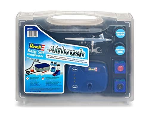 Revell Basic Komplekt kompressoriga – Airbrush algajatele, pihustuspüstol, akrüülvärvid ja lisatarvikud – detailne vaade
