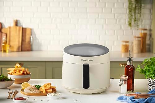 Russell Hobbs kuumaõhufritüür 5L [10 programmi | vaatlusaken] AirFryer (õlivaba fritüür, küpsetamine, grillimine, röstimine, kuni 200°C, nõudepesumasinas pestav, kreem) SatisFry Panoramic 27421-56 – pilt 10