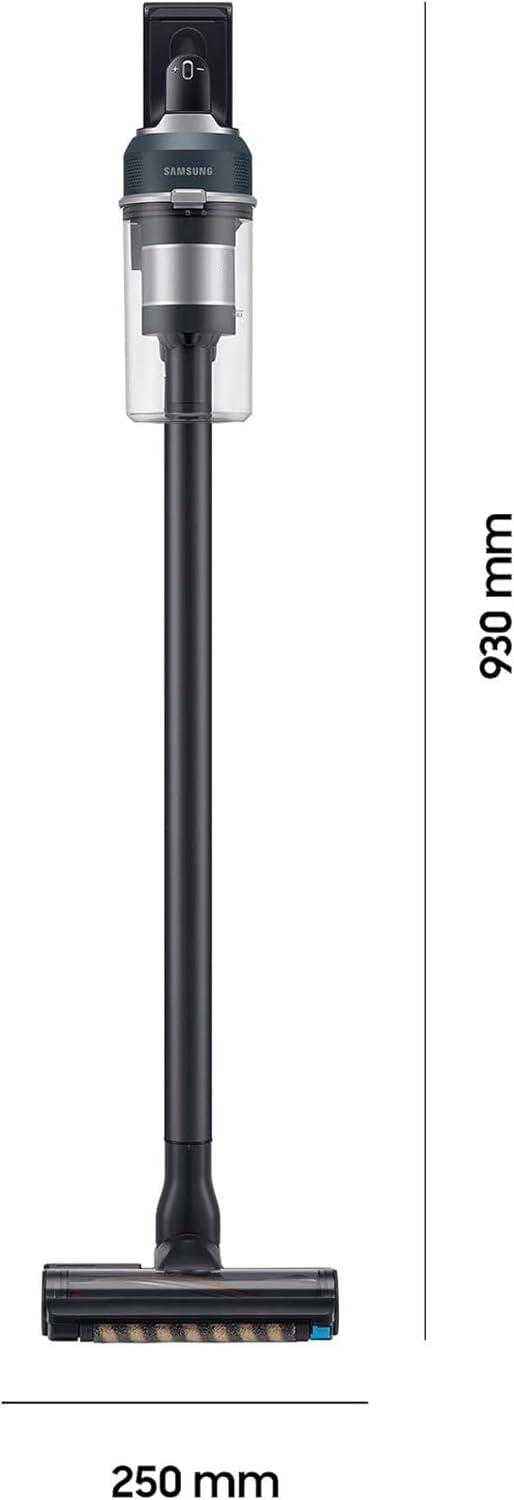 Samsung Jet 85 Wet&Clean juhtmeta tolmuimeja, 210 W, kaasas pihustiga pöörlev mopipea ja lisatarvikud, sinine, VS20C85G7TB/WD – pakend ja tarvikud