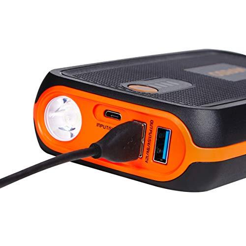 OSRAM BATTERYstart 300, Auto starthoob, Liitiumakuga käivitusabi 1500A 12V mootorrattale ja autole, Powerbank-funktsiooniga kuni 6L bensiin- ja 3L diiselmootoritele, Must – pilt 11