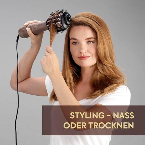 BaByliss Air Power Volume soenguhari – 2-in-1 kuumaõhuhari ja sirgendushari, Anti-Frizz ioontehnoloogia, kauakestev volüüm, professionaalne 1000W föönihari, AS95E – kasutusnäide