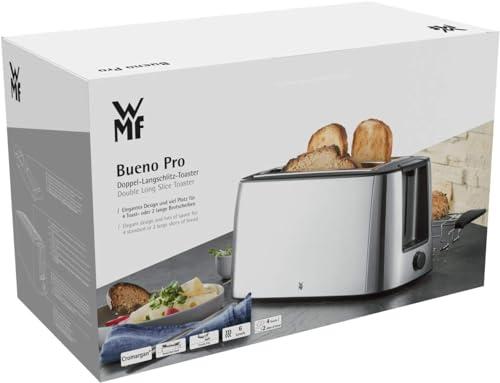 WMF Bueno Pro piklik röster 4 viilu, kuklisoojendaja, XXL röstsai, krõbestamisfunktsioon, 6 pruunistusastet, 1550W, matt roostevaba teras – pilt 10