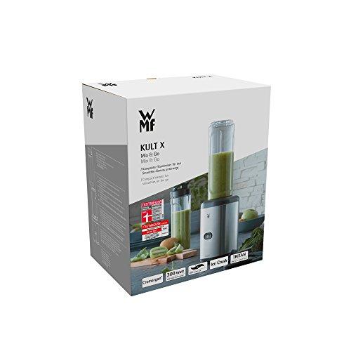 WMF Küchenminis kompaktne blender, mini standmixer, 400 W, väike blender, klaaskann 0,8 l, impulssrežiim, Cromargan matt – pilt 17
